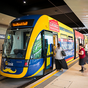 Light rail and buses